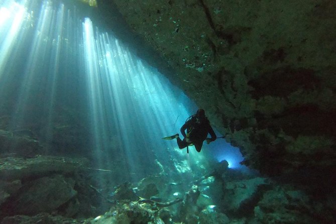 1 day of diving in Cenotes price for 2 certified divers - What the day looks like: two sessions for certified divers