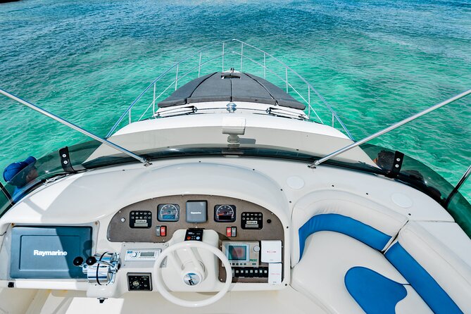 4 Hour 50' Azimut Yacht All-Inclusive in Tulum & Playa del Carmen - In-Ha reef snorkeling stop: turtles, stingrays, and the ocean’s mood