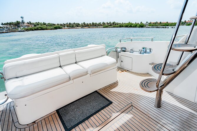 8-Hour Private 50' Azimut 2-Stop Tour to Cozumel Beach w/Food, Drinks & Snorkel - Optional fishing on the crossing: for the people who love hands-on fun