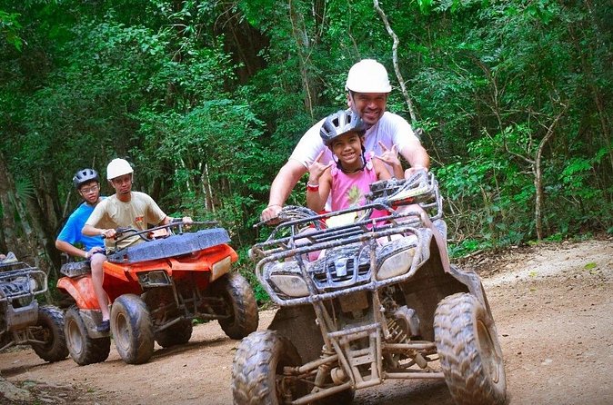 Adventure with ATV Rides, Zip Lines and Cenote at Tulum Jungle - Lunch Break: Chicken Tacos, Rice, Beans, and Lemonade