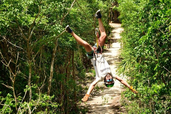 ATV Adventure with Ziplines & Cenote from Playa del Carmen - Stop 1 cenote swim: cool off in a natural jungle sinkhole