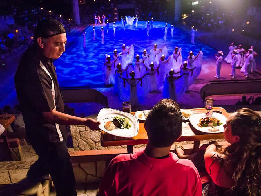Check out the Night Show at Xcaret Park - Underground Rivers and Rainforest Trail: The Wet Part That Feels Like the Whole Point