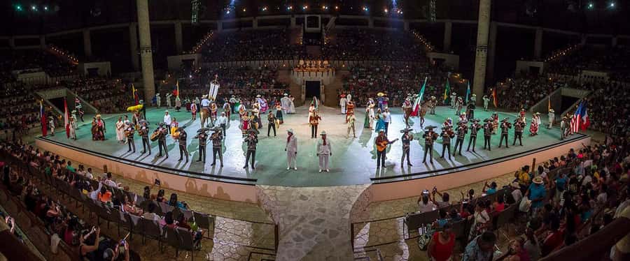 Check out the Night Show at Xcaret Park - Coral Reef Aquarium, Butterfly House, and Aviary: Short Stops With Real Reward
