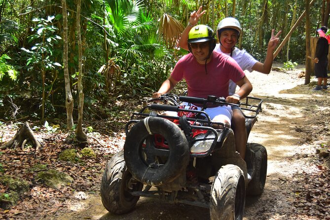Extreme Adventure ATV(shared) only from Playa del Carmen - Open cenote swim break: use it smart, then rinse