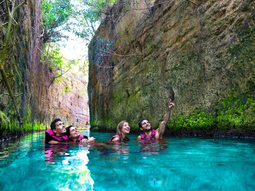 From Riviera Maya: Xcaret Park All-Inclusive - Underground rivers and cenote-style swimming: how to make the water time work