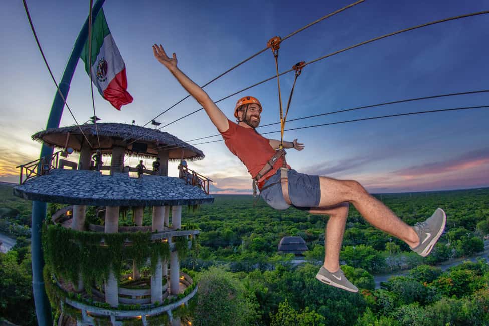 From Riviera Maya: Xplor Park Admission, Full Day - Food, snacks, and open bar: why the meal setup makes the day easier