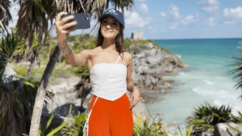From Tulum: Tulum, Cenote and Turtle Swim Tour at Akumal - Akumal Beach: snorkeling with gentle sea turtles