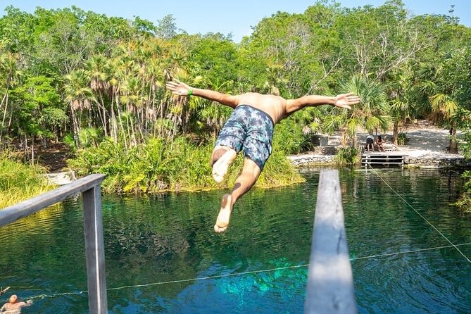 Half-day Excursion to the Mayan Ruins of Tulum, Cenote & lunch - Stop 2: Cenote Taak Bi Ha Swim, Lifejackets, and Cave Lighting