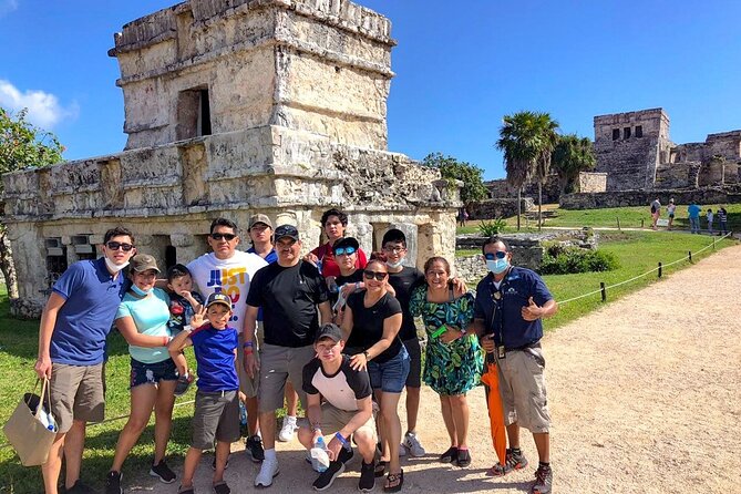 Half-day Excursion to the Mayan Ruins of Tulum, Cenote & lunch - Stop 1: Tulum Ruins With El Castillo and Coastal Views