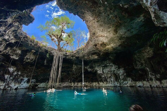 Hubiku & Ikkil Cenote, Valladolid and Chichen Itza! Deluxe From Playa Del Carmen - Cenote Hubiku: a quieter, deeper-feeling swim (Stop 3)