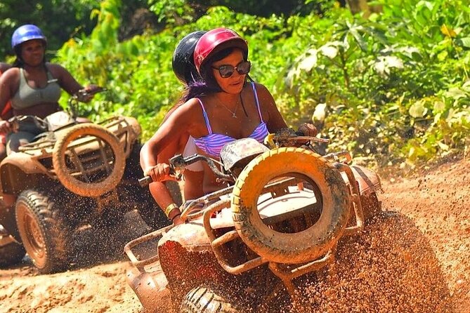 Incredible Adrenaline Eco-park in Tulum - A packed jungle day: ATVs, treetop zip lines, and cenote swimming