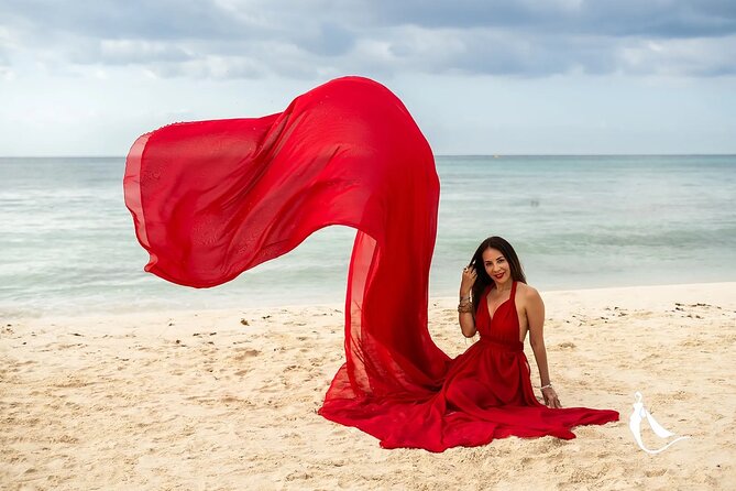 Luxurious Flying Dress Photoshoot in Riviera Maya - Wide Shots, Close-Ups, and the Flying-Dress Coaching You’ll Rely On