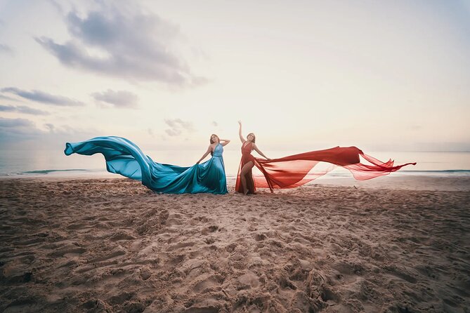 Luxurious Flying Dress Photoshoot in Riviera Maya - The Beach Location and the “Direction” Part of the Magic