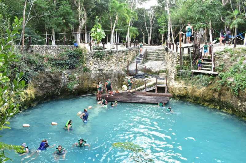Nature Tour - Cenote time with swim options and an aquatic zip line