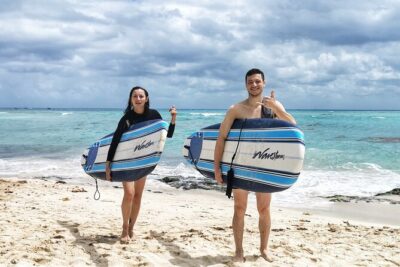 Paddleboard Rental At Certified SUP School Playa Center - The $30 value: board, leash, paddle, plus extras