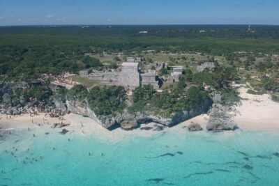 Private Tour Tulum, Reef & Cenote-Cavern from Playa del Carmen - Tulum archaeological zone: ruins on the Caribbean edge