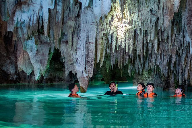 Riviera Maya Half Day Casa Jaguar Cenote, Zipline and ATV - Guide energy: Dani, Daniel Mara, and Sebastian make the trip click