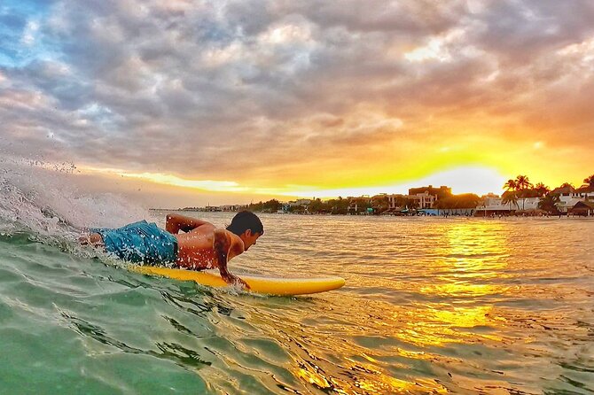 Surfing Lessons - Learn To Surf In Playa del Carmen - Beach practice: stance, pop-up, and building your first wave plan