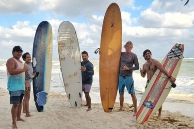 Surfing Lessons - Learn To Surf In Playa del Carmen - Safety briefing and fall technique: the part you’ll thank yourself for later
