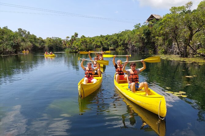 Tankah Mayan Village Zipline Nature Park - The cenote circuit: 3 open cenotes for snorkeling and swimming time
