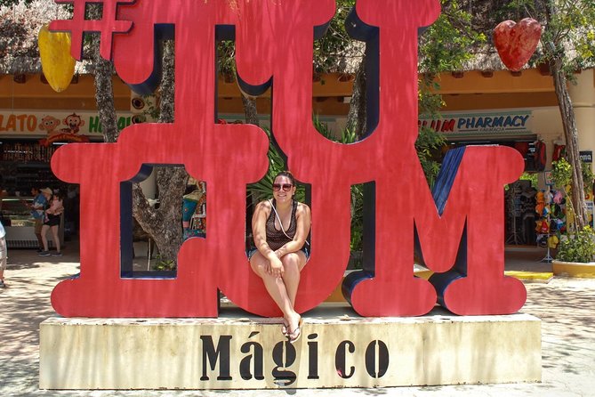 Tulum ruins swim with turtles in Akumal and Cenote - Cenote Caracol caves: crystal-blue water and underground routes