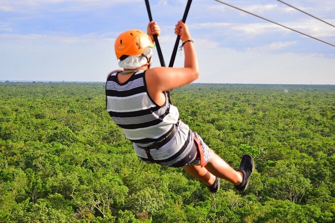 Wild Tulum Day: ATV Tour + Zip Lines + Cenote + Rappel & Lunch! - Cenote time: swimming and cool cave walls