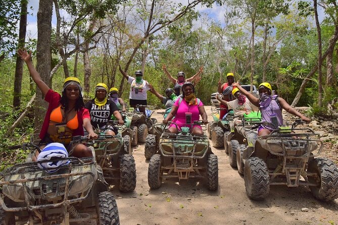 Wild Tulum Day: ATV Tour + Zip Lines + Cenote + Rappel & Lunch! - Getting there: pickup windows in Playa del Carmen, Riviera Maya, and Tulum